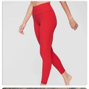 Athleta Elation 7/8 Cherry Red tight NWT 1X